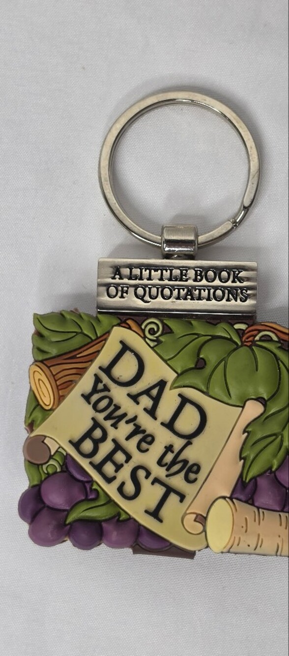 History & Heraldry Dad You're The Best Keychain Mini Book Quotations 2010 Gift